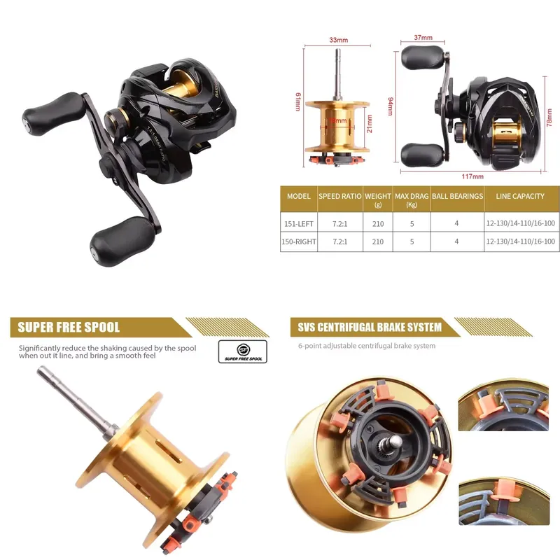 Baitcasting Reel - 베이스 원 XT 151 150 낚시